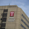 Image of the exterior of Temple University Hospital.