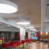 LED lighting in the Student Center food court