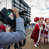 Alison Lorraine reporting at the Independence Bowl