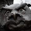 Image of Temple s bronze owl statue.