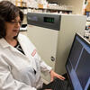 Marlene Jacobson in the lab