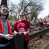 James Maguire and Meara Kuhfahl at a park cleanup