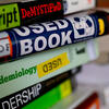 stack of textbooks