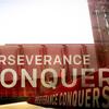 The Perseverance Conquers mural on Main Campus.