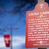 One of the historic markers installed on campus in honor of Women s History Month.