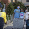 a student moves into a residence hall on Temple's campus.