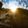 An Owl statue spreads its wings on Temple's Main Campus.