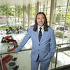 Dean Miguel Mostaf standing near the railing in the Science and Education Research Center