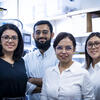 Image of Elham Sahraei and her fellow researchers.