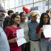 Students and their family celebrating Match Day 2025 at Temple's Lewis Katz School of Medicine.