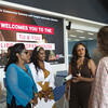 Community members in Charles Library at the TU and You Library Open House
