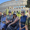Image of Temple s adult study abroad program cohort at the Colosseum in Rome.