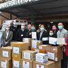 mask donation to Temple Hospital