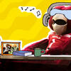 A graphic of Hooter lounging and listening to music