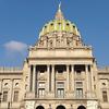 The dome of the Pennsylvania Capitol Building.
