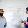 Image of PhD candidate Sadia Afrin Purba and electrical and computer engineering graduate student Md Abdullah Al Mamun.