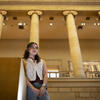 maria lombana in the pma great stair hall 