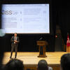 Tim Renick pictured presenting NISS findings.