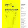 Art exhibition: "Open To Interpretation: Material, Process and the Design of Public Place", featuring the works of Tameka Baba