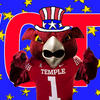 Hooter in front of the word "vote"