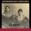 image of Native Americans with the word Lenape on a red and black background