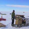 Assistant Professor Atsuhiro Muto in Antarctica