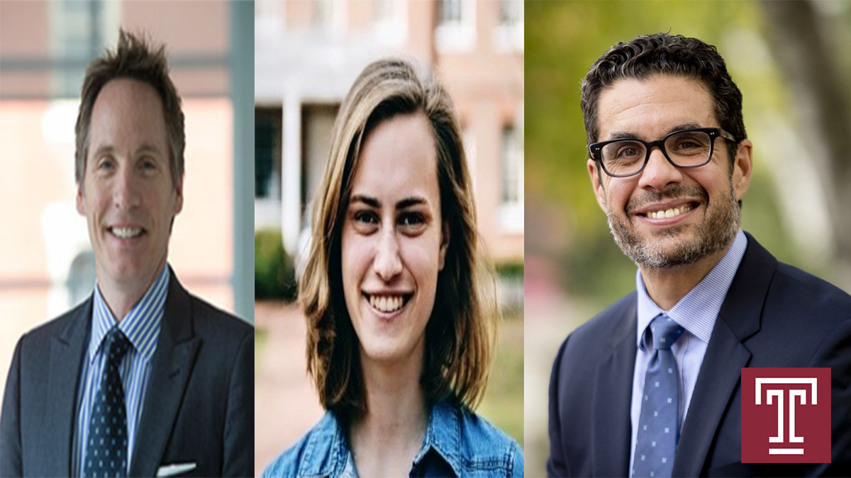 Image of three researchers from Temple University
