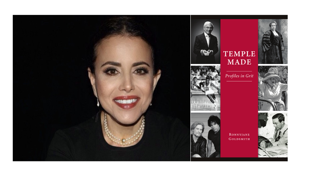 Image of Author Ronnyjane Goldsmith and the Temple Made: Profiles in Grit book cover.