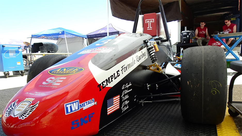 Temple Formula Racing s car.