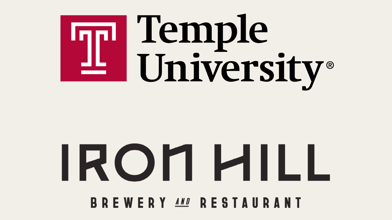 Temple University and Iron Hill logos pictured.