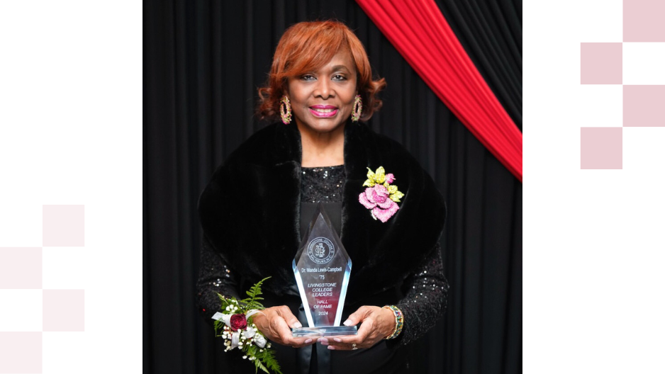 Wanda Lewis-Campbell received the 2023 United Negro College Fund (UNCF) Leaders Hall of Fame at her undergraduate alma mater, Livingstone College in Salisbury, North Carolina.