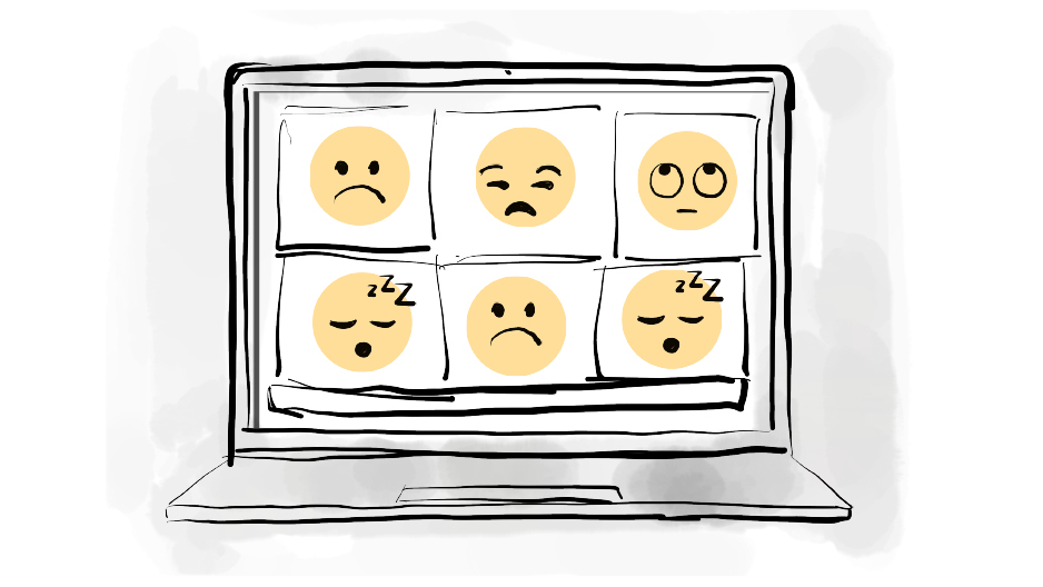 Emojis on a Zoom call